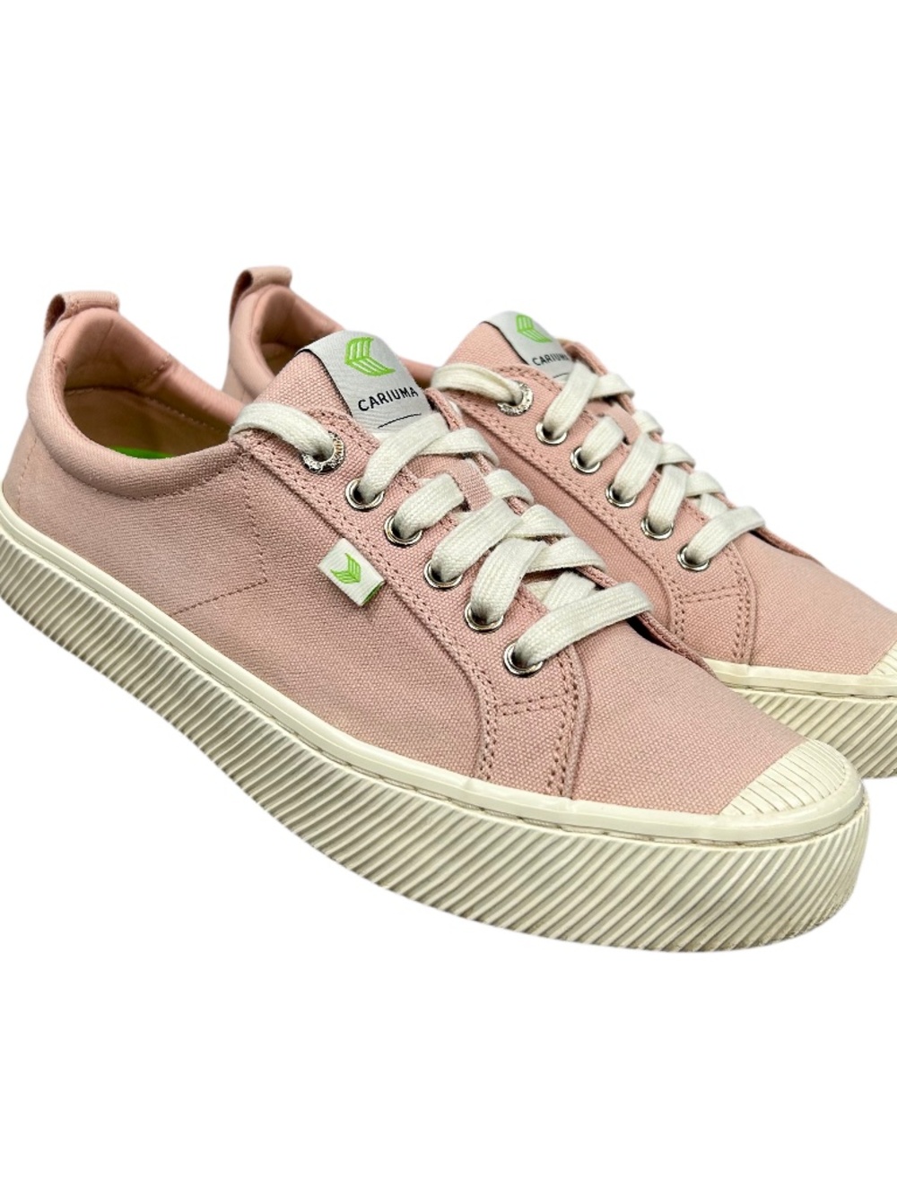 Cariuma OCA Rose Pink Cotton Canvas Vegan Low Top Sneakers Size 10.5